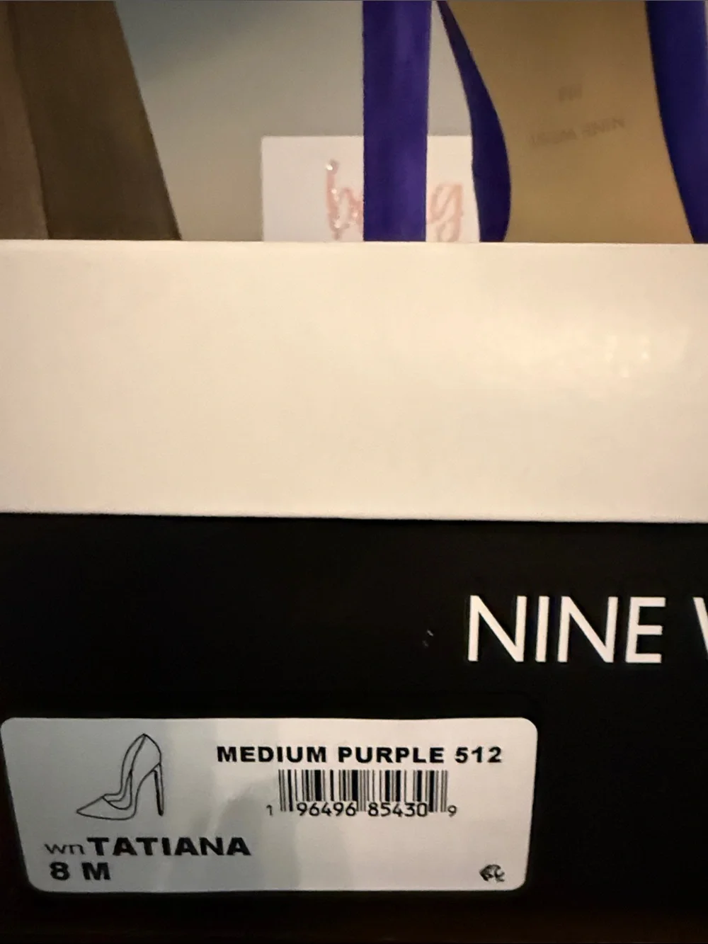 Nine West Tatiana Pointed-Toe Pump in Purple Suede